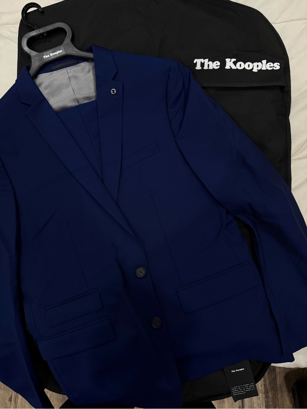 The Kooples Men's Navy Blue Tailored Blazer and Pant